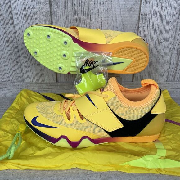 Nike Pole Vault PV Elite Men’s 9 Citron Pulse Volt Ice Track Spikes FZ9649-800 main image 13